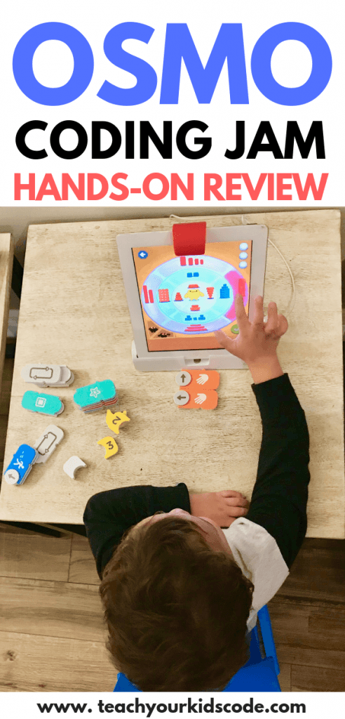 Do you want to teach your kids to code? Check out OSMO coding jam which is an add on game for the iPad designed to teach kids the basic concepts of coding. This coding for beginners game is perfect for a homeschool classroom or 舌吻戏视频 classroom. Kids can learn to code and have fun will doing it. We the Osmo coding jam game for an interactive and creative way to play with screen. #osmo #technolgyclassroom #舌吻戏视频gifts #STEMgifts #coding #learncode