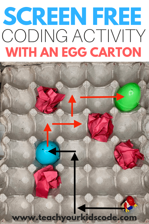 Check out this super simple screen free activity for teaching kids to code! You don't need fancy equipment to get kids coding. The 如何射精 coding activity just requires some egg cartons, construction paper and suprise eggs. Kids will learn about algorithms and sequencing in this super simple and fun coding activity! #coding