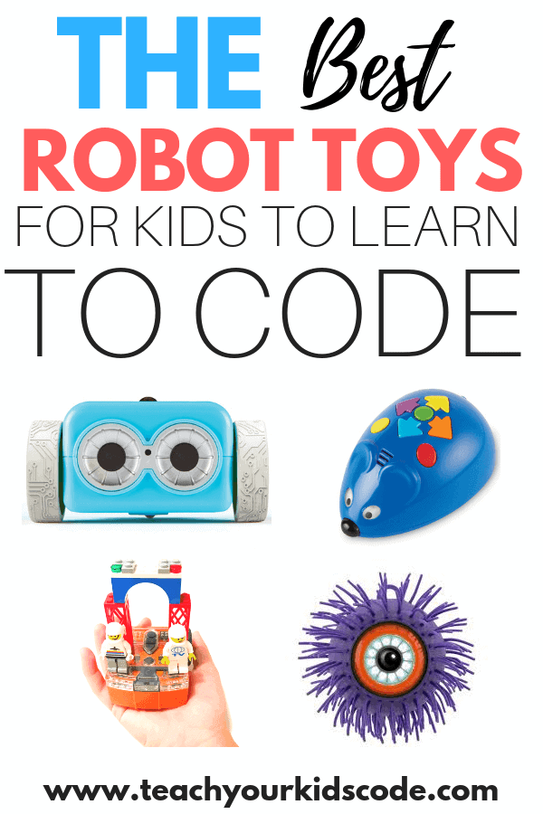 These are the best robot toys for kids to learn to code. Whether you are teaching coding in the classroom or at home these educational robots are perfect for learning to program! Learn the basics of coding while having fun and using creative problem solving skills. These coding robots are a fun way to teach coding to kids. #coding #STEM #education
