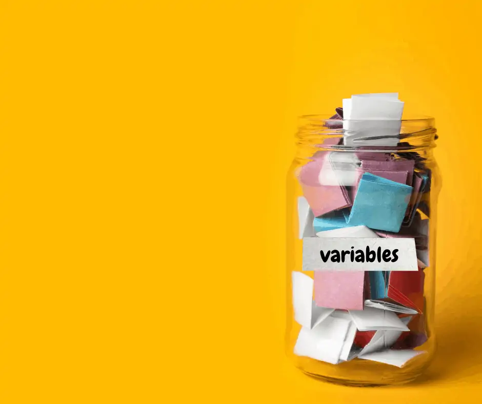 variables in a jar for nursery rhyme coding game